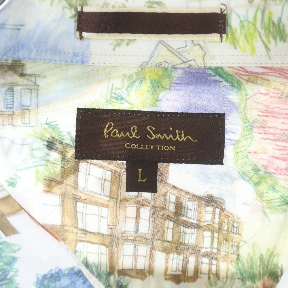 Paul Smith(ポールスミス) 風景画 総柄プリント コットン 長袖シャツ マルチカラー