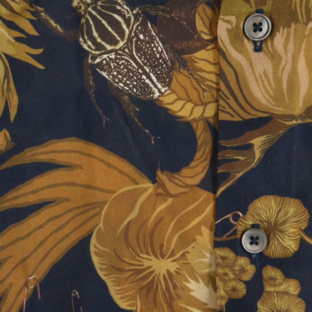 Paul Smith(ポールスミス) BEETLE BOTANICAL L/S SHIRT ビートルボタニカル 長袖シャツ ブラウン PF-WR-49973