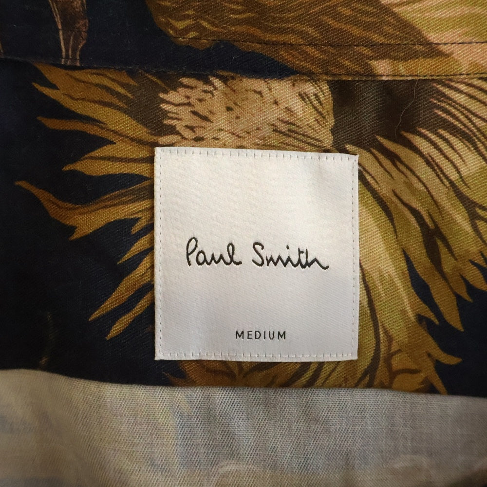 Paul Smith(ポールスミス) BEETLE BOTANICAL L/S SHIRT ビートルボタニカル 長袖シャツ ブラウン PF-WR-49973