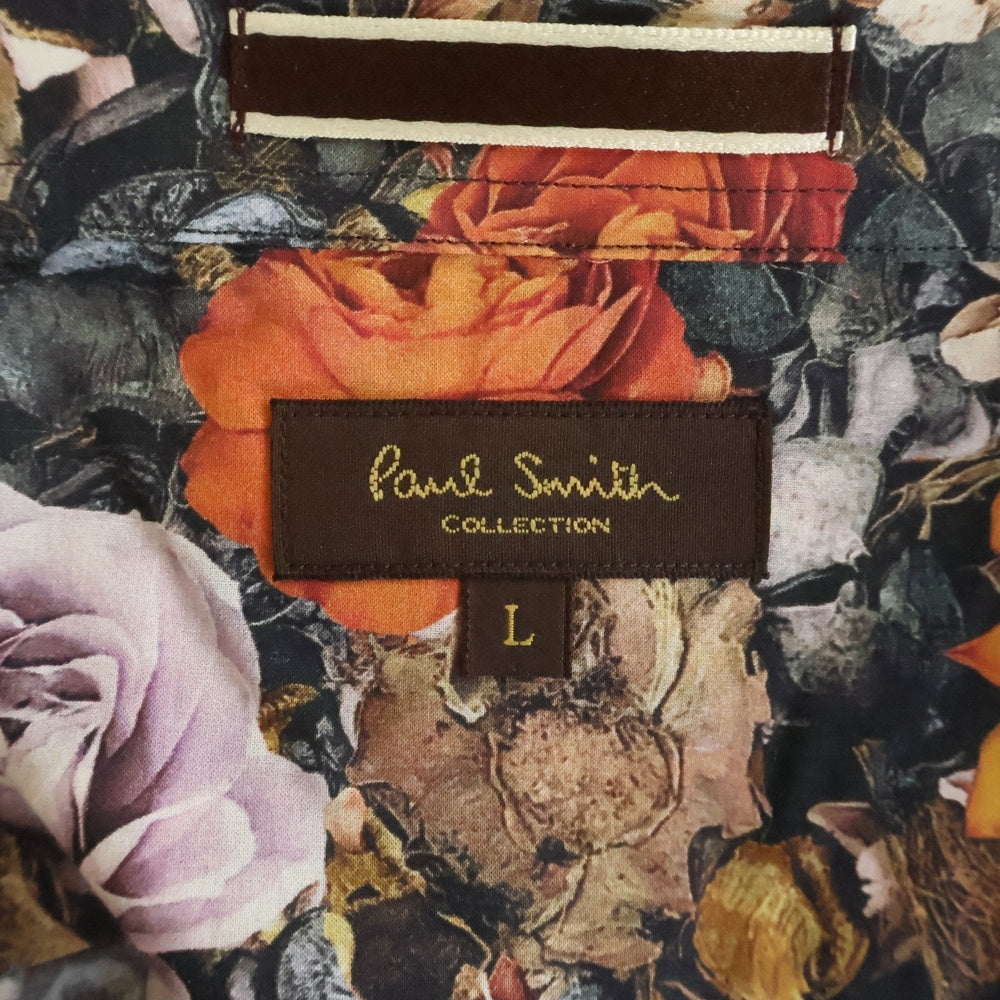 Paul Smith(ポールスミス) 花総柄 コットン 長袖ドレスシャツ マルチカラー