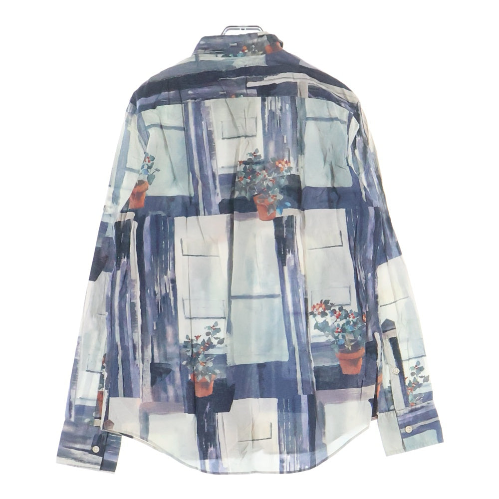 Paul Smith(ポールスミス) 花と窓 総柄 コットン 長袖シャツ マルチカラー
