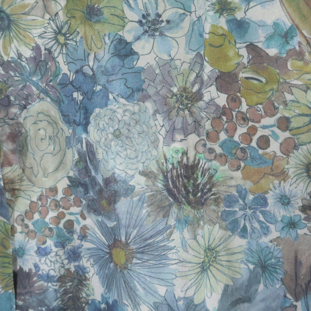 Paul Smith(ポールスミス) ボタニカルガーデン 花総柄 コットン 長袖シャツ ブルー