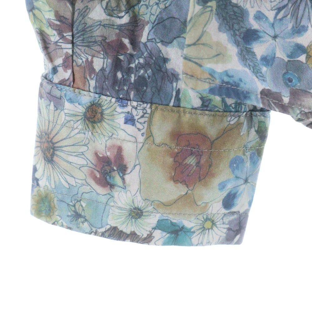 Paul Smith(ポールスミス) ボタニカルガーデン 花総柄 コットン 長袖シャツ ブルー