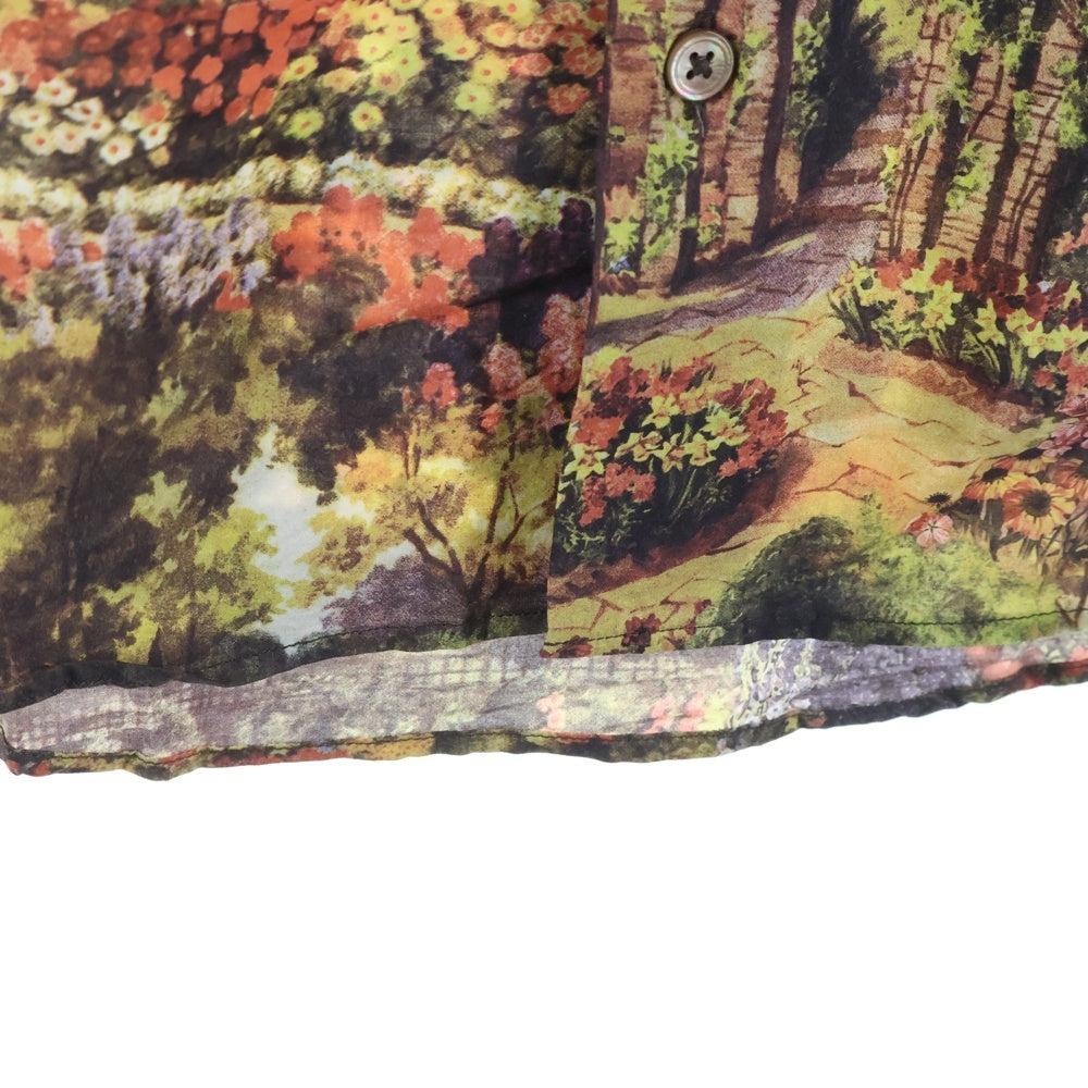 Paul Smith(ポールスミス) 庭園総柄 コットン 長袖シャツ イエロー