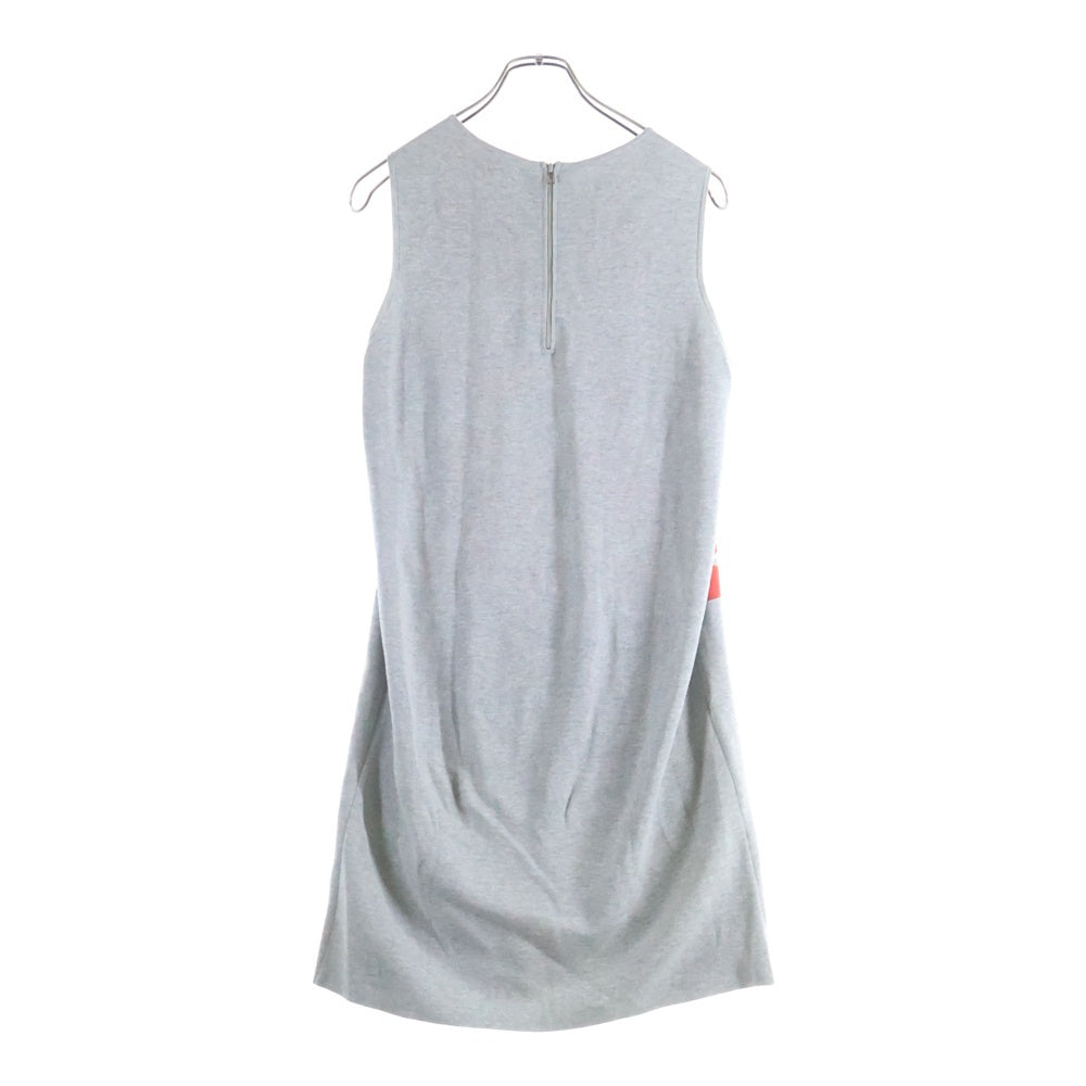 Paul Smith(ポールスミス) フローラルデザイン バックジップ ノースリーブ ニットワンピース レディース グレー