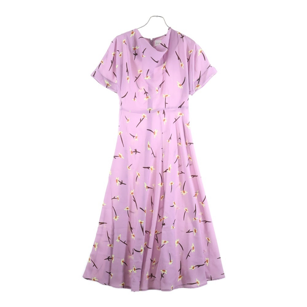 Paul Smith(ポールスミス) フローラルデザイン カラーレス 半袖ワンピース レディース ピンク