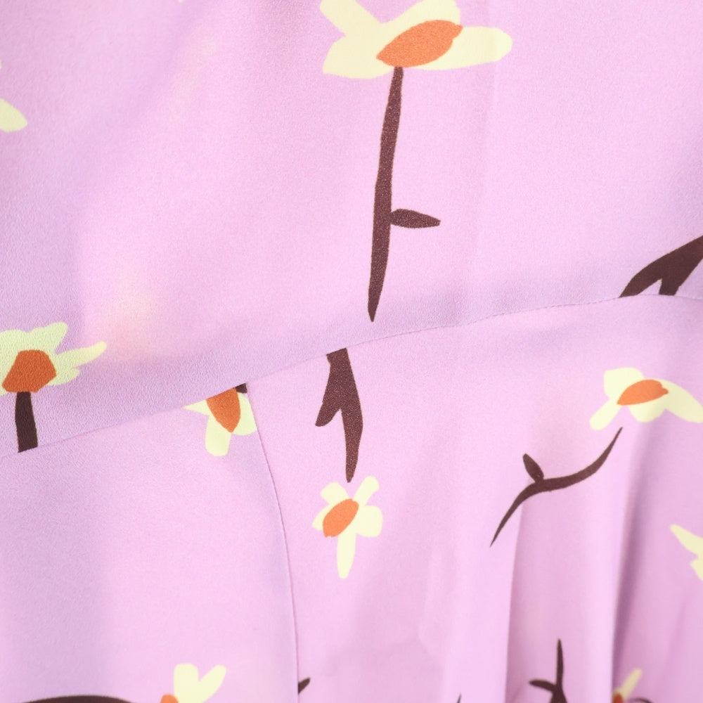 Paul Smith(ポールスミス) フローラルデザイン カラーレス 半袖ワンピース レディース ピンク