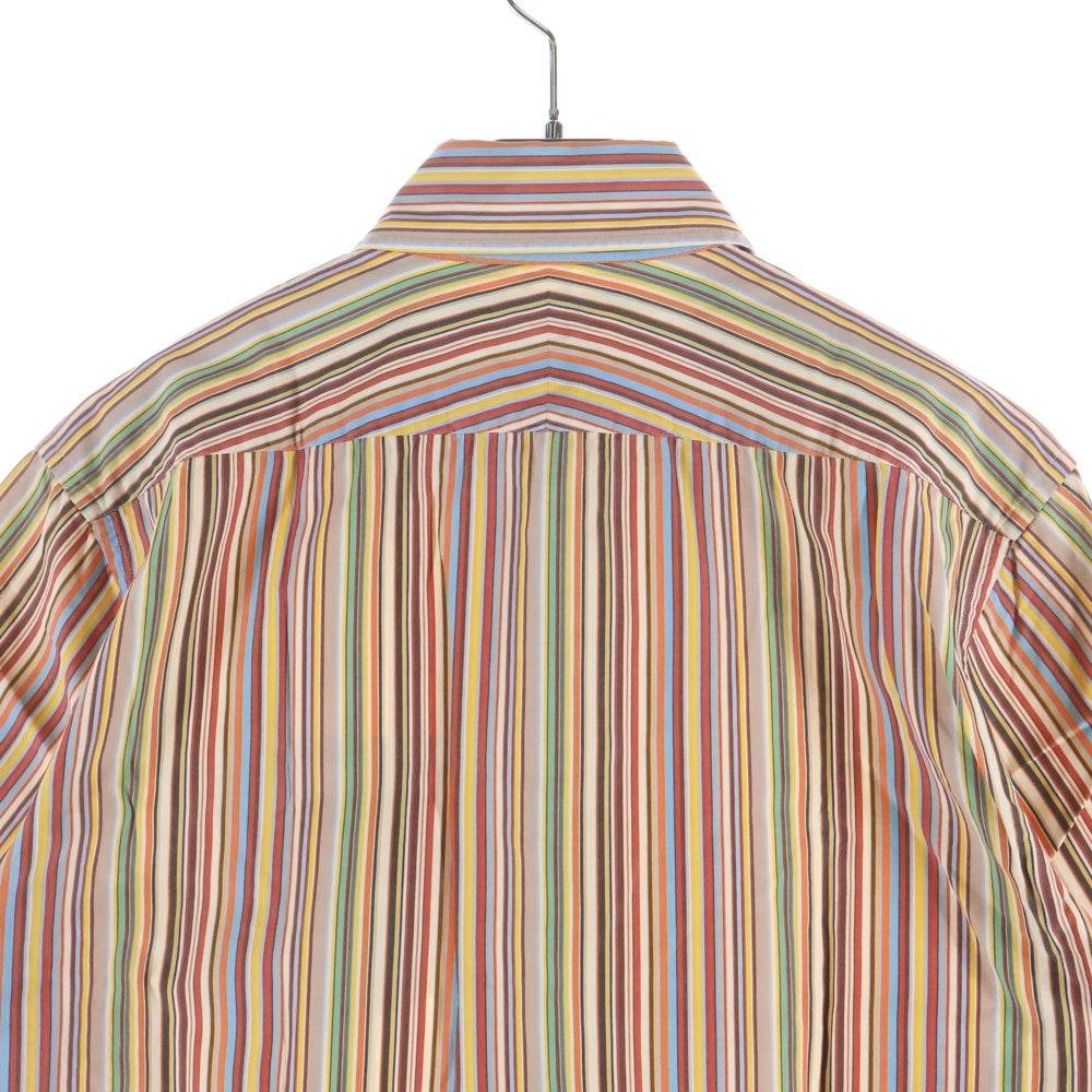 Paul Smith(ポールスミス) マルチストライプデザイン ウィングカラー 半袖シャツ マルチカラー
