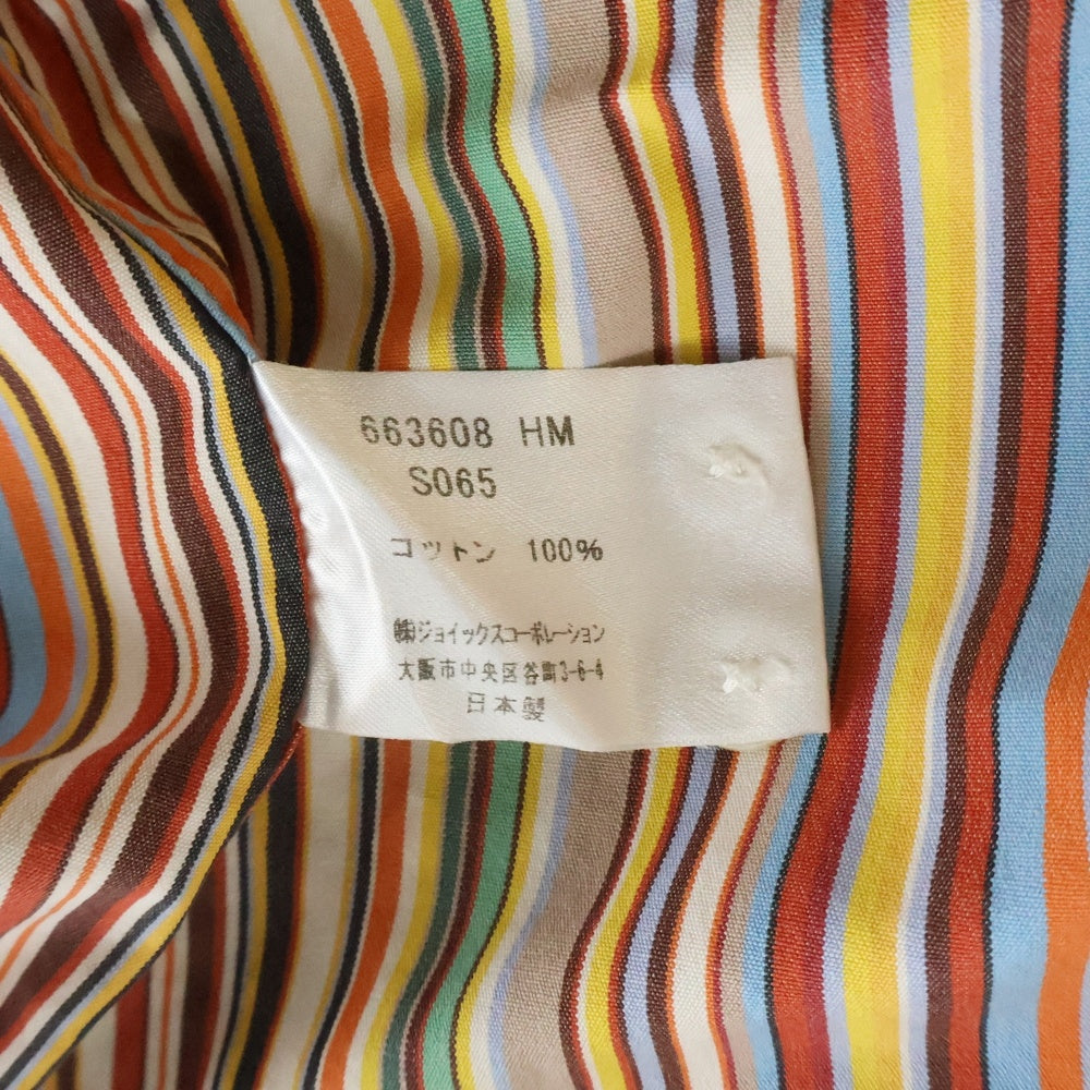 Paul Smith(ポールスミス) マルチストライプデザイン ウィングカラー 半袖シャツ マルチカラー