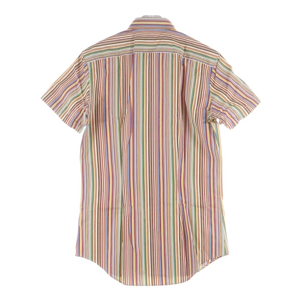 Paul Smith(ポールスミス) マルチストライプデザイン レギュラーカラー 半袖シャツ マルチカラー