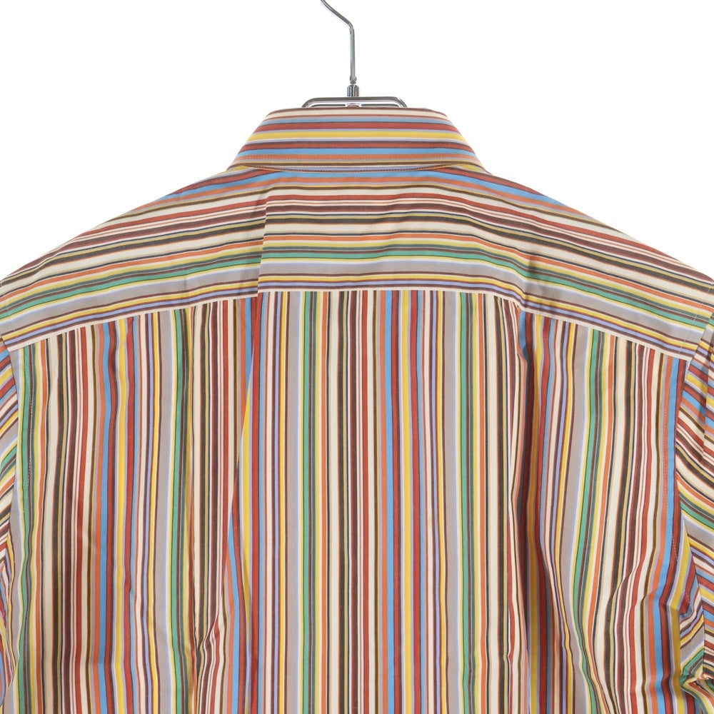 Paul Smith(ポールスミス) マルチストライプデザイン レギュラーカラー 半袖シャツ マルチカラー