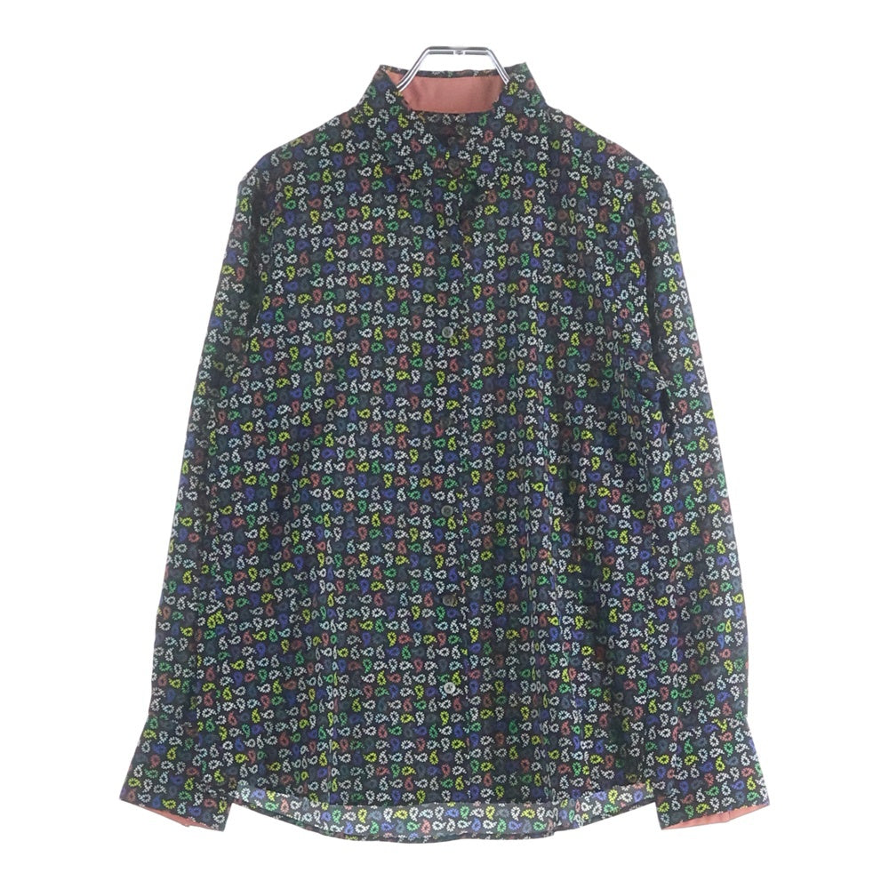 Paul Smith(ポールスミス) マルチインヤンデザイン ウィングカラー 長袖シャツ ブラック