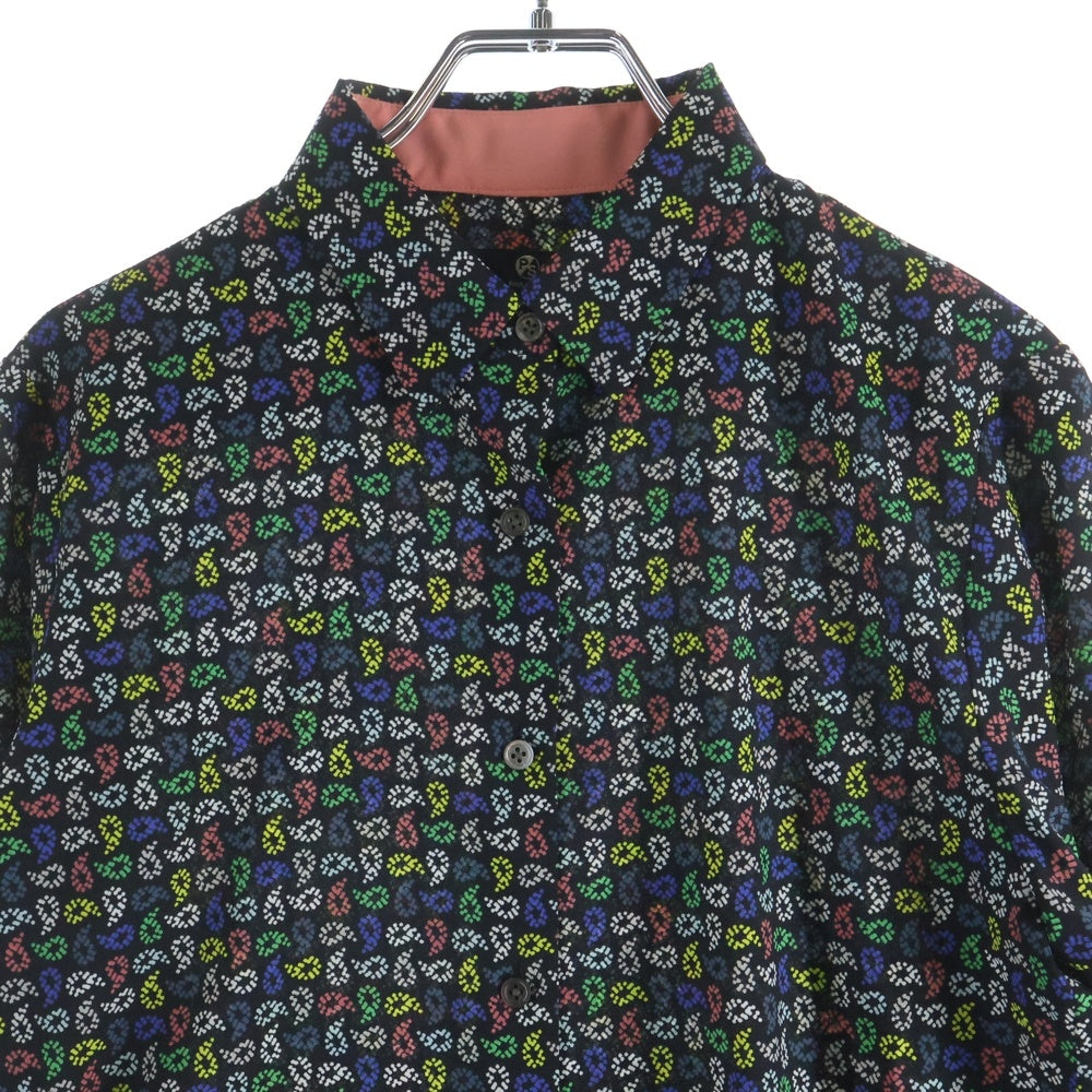 Paul Smith(ポールスミス) マルチインヤンデザイン ウィングカラー 長袖シャツ ブラック