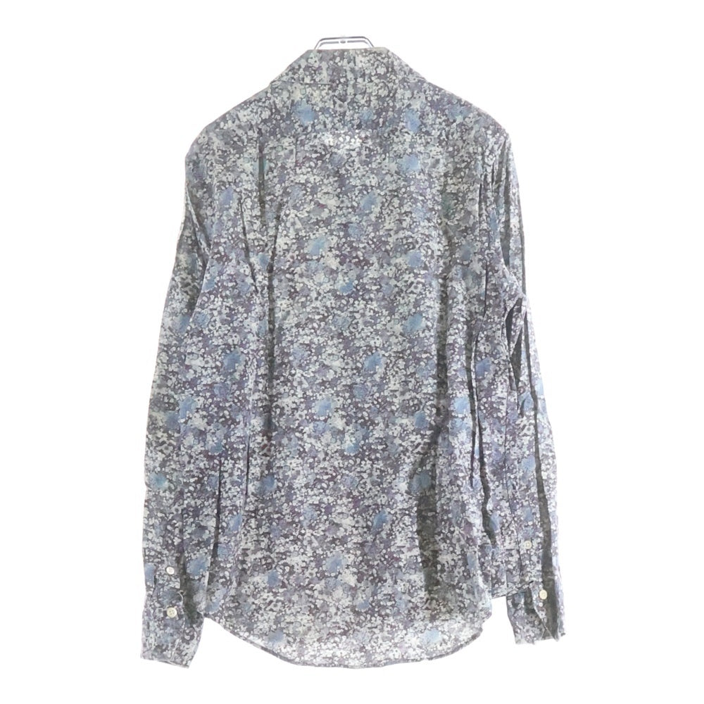 Paul Smith(ポールスミス) 花総柄 コットン レギュラーカラー 長袖シャツ グレー PC-CR-31652