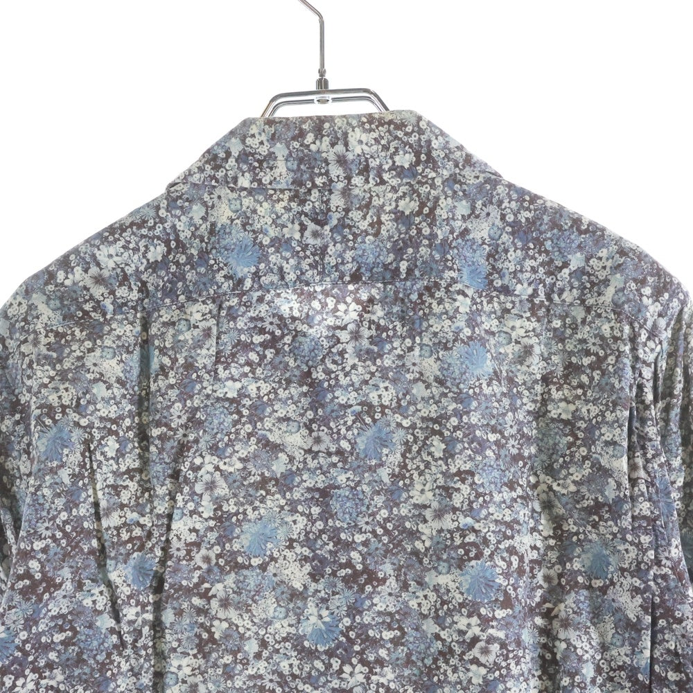 Paul Smith(ポールスミス) 花総柄 コットン レギュラーカラー 長袖シャツ グレー PC-CR-31652