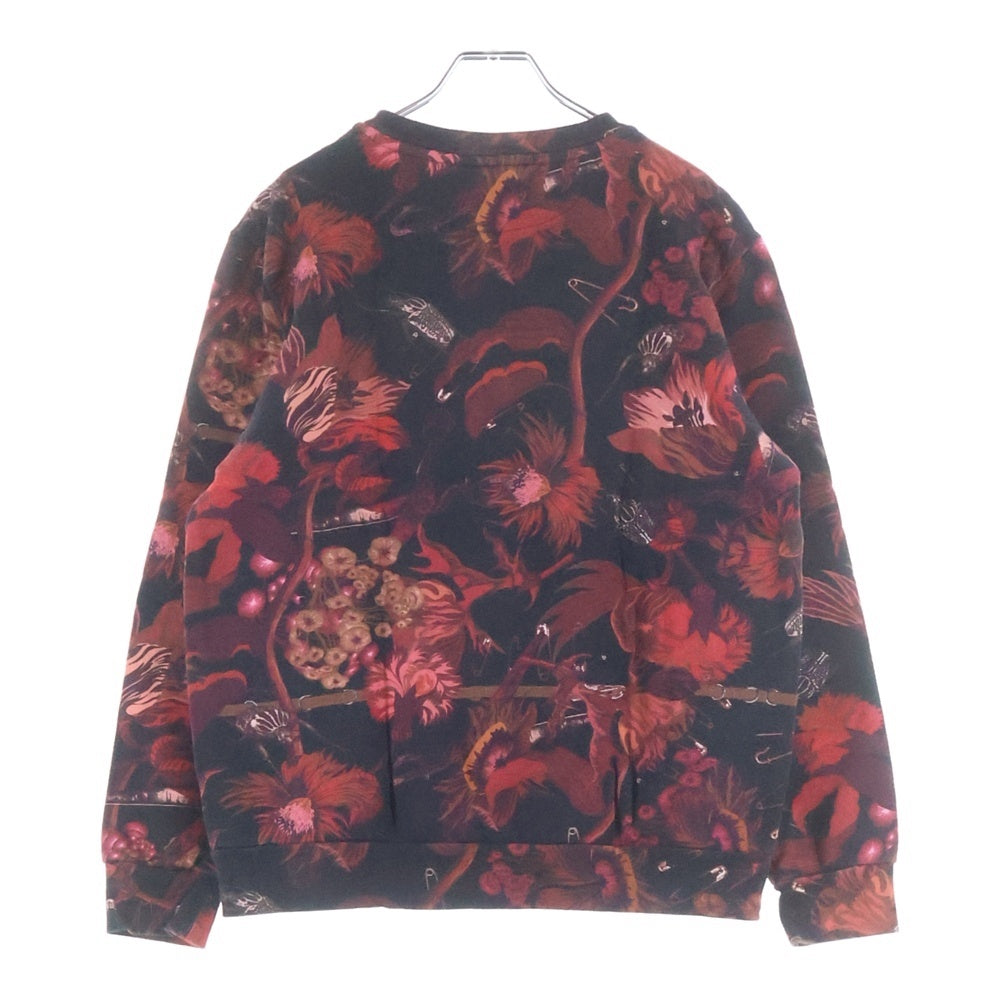 Paul Smith(ポールスミス) BEETLE BOTANICAL ビートルボタニカル 総柄 クルーネックスウェット トレーナー レッド