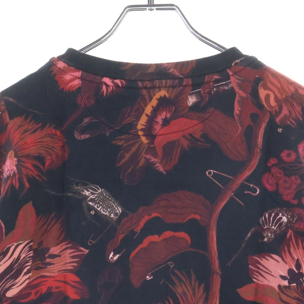 Paul Smith(ポールスミス) BEETLE BOTANICAL ビートルボタニカル 総柄 クルーネックスウェット トレーナー レッド