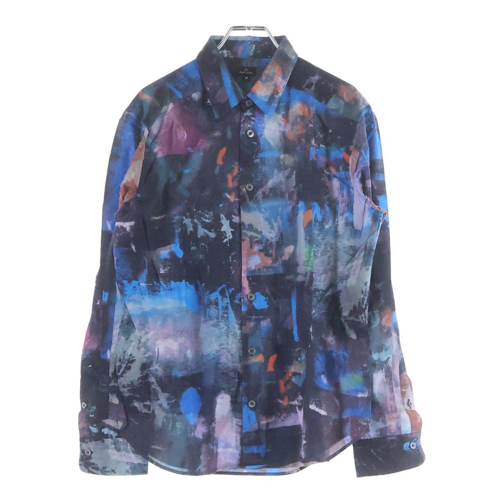 Paul Smith(ポールスミス) ペイント総柄 レギュラーカラー 長袖シャツ マルチカラー