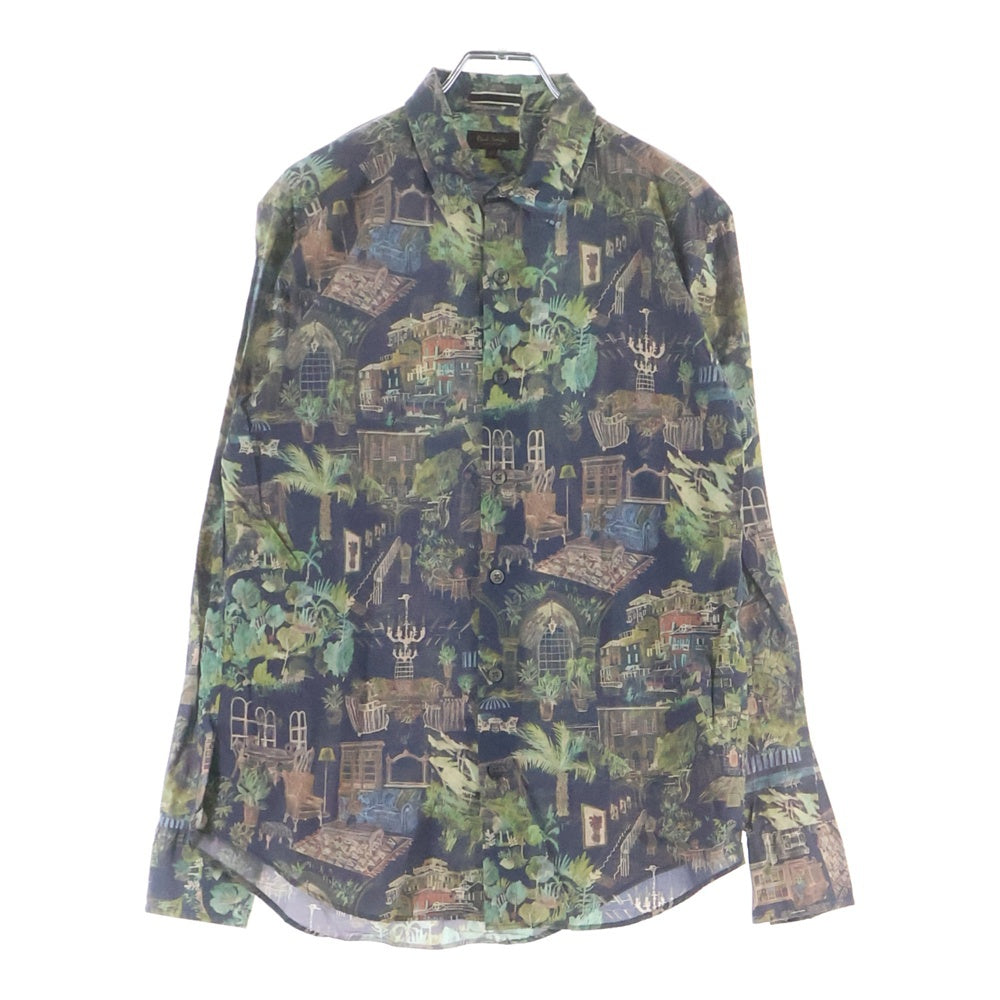 Paul Smith(ポールスミス) 町 建物総柄 レギュラーカラー 長袖シャツ マルチカラー PC-CR-58413