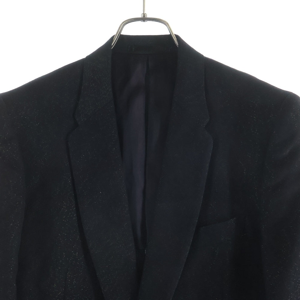 Paul Smith(ポールスミス) グリッター ウール混 2Bシングルテーラードジャケット ブラック PM-ST-41565