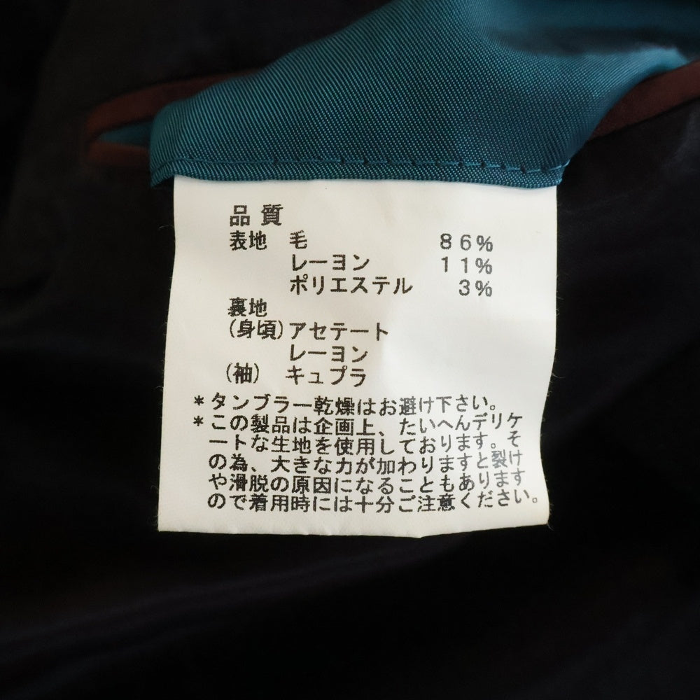 Paul Smith(ポールスミス) グリッター ウール混 2Bシングルテーラードジャケット ブラック PM-ST-41565