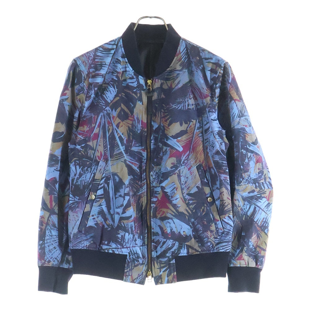 Paul Smith(ポールスミス) ボタニカル総柄 ジップアップジャケット ブルー PP-KS-36890