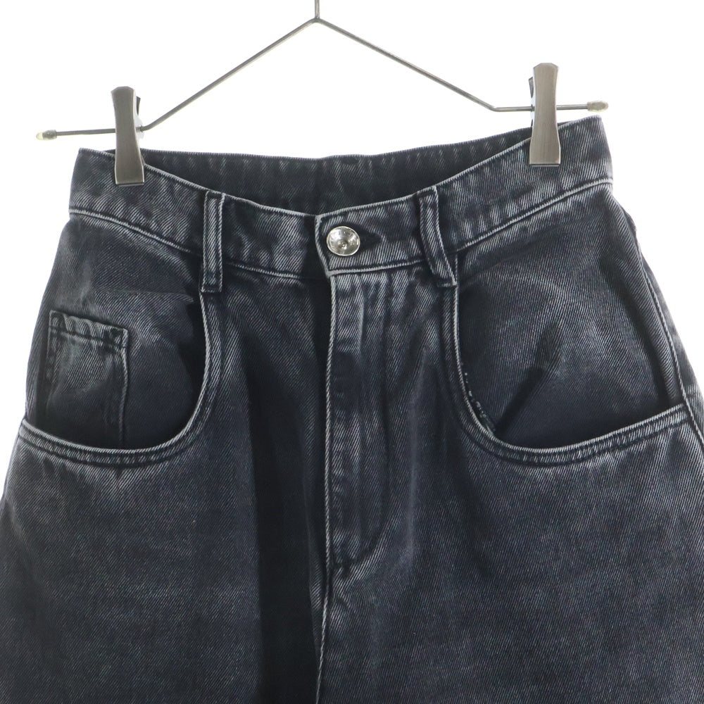 Maison Margiela(メゾンマルジェラ) 24AW スラッシュカットダメージ ジップフライ デニムパンツ ブラック レディース S51LA0051 S30743