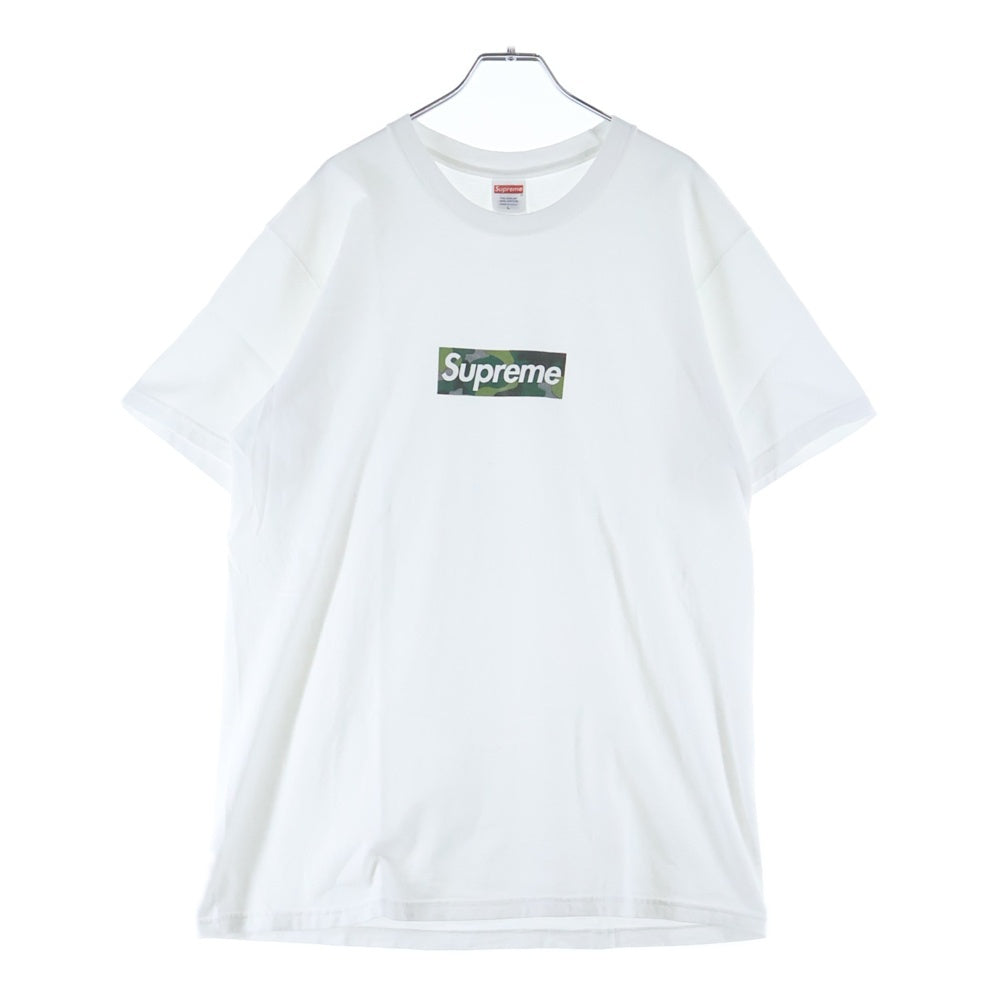 SUPREME(シュプリーム) 23AW Box Logo Tee ボックス ロゴ カモフラ クルーネック半袖Tシャツ カットソー ホワイト