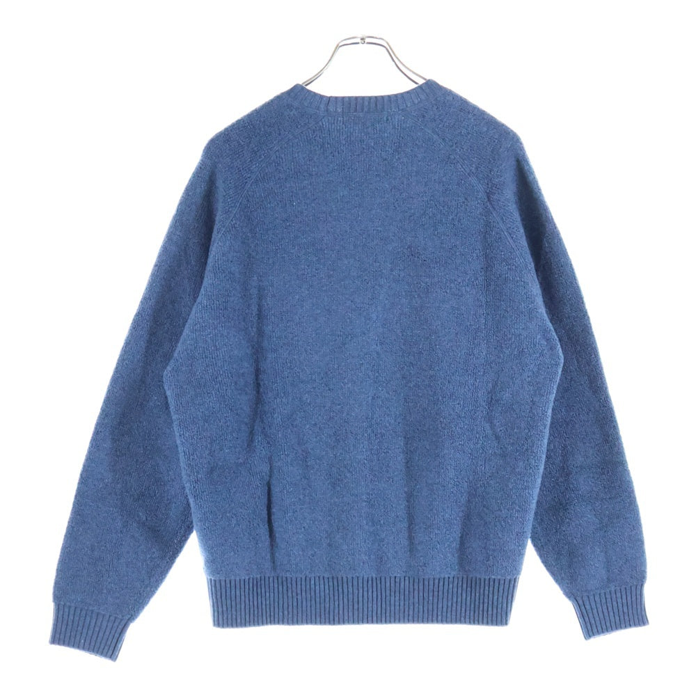 SUPREME(シュプリーム) 24AW Terry Small Box Sweater テリー スモールボックスロゴ クルーネック アクリルウールニットセーター ブルー