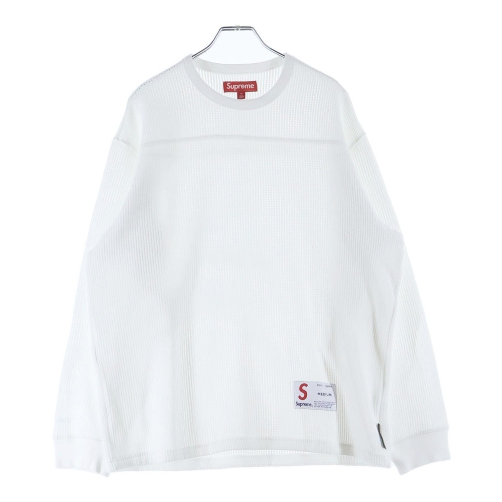 SUPREME(シュプリーム) Polartec Mesh L/S Football Top ポーラーテック メッシュ ロングスリーブ 長袖Tシャツ カットソー ホワイト