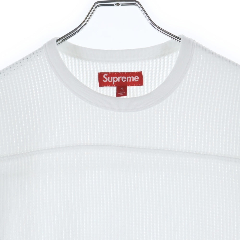 SUPREME(シュプリーム) Polartec Mesh L/S Football Top ポーラーテック メッシュ ロングスリーブ 長袖Tシャツ カットソー ホワイト