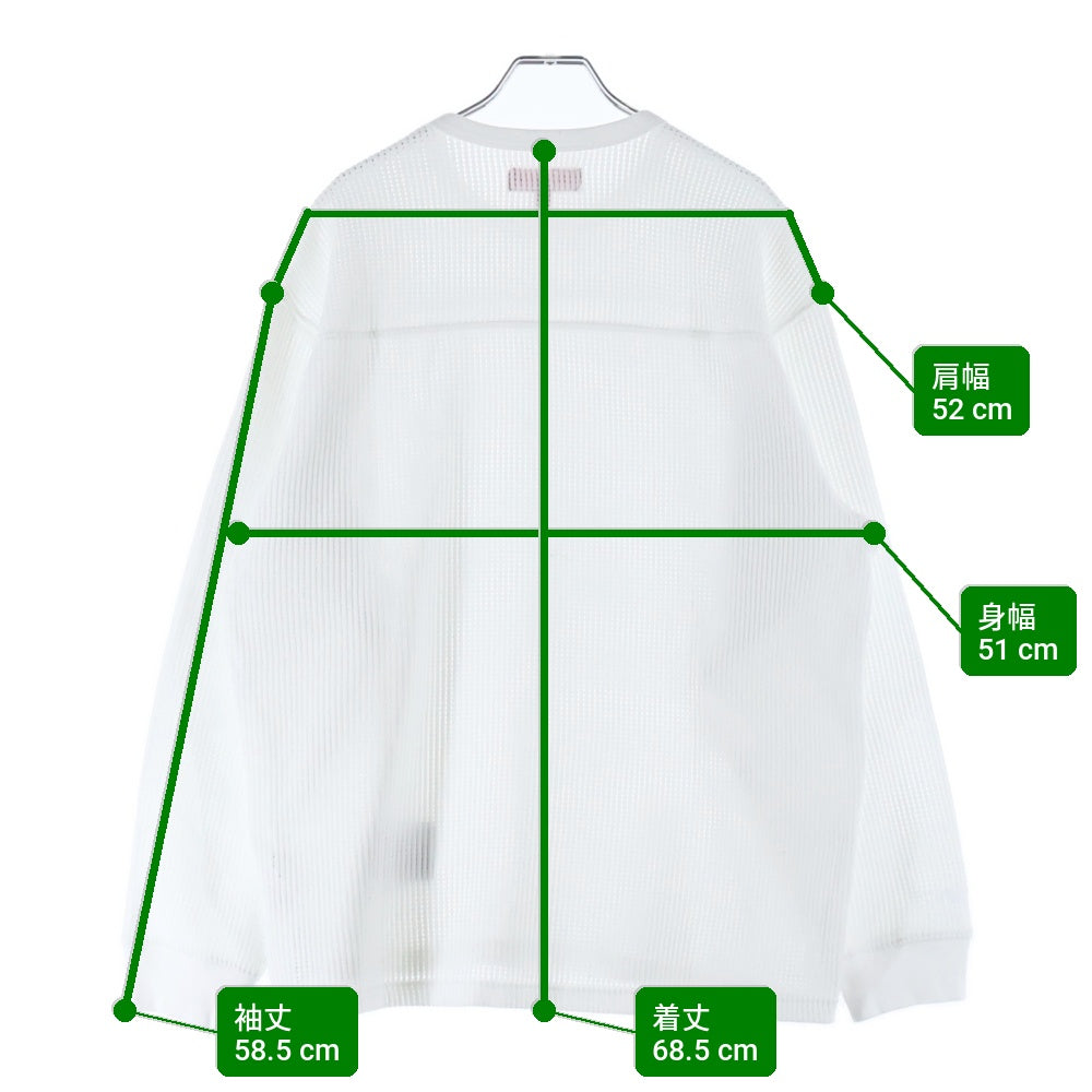 SUPREME(シュプリーム) Polartec Mesh L/S Football Top ポーラーテック メッシュ ロングスリーブ 長袖Tシャツ カットソー ホワイト