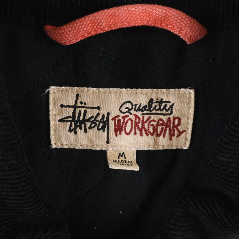 STUSSY(ステューシー) WASHED CANVAS SHOP JACKET ウォッシュド キャンバス ショップ ワークジャケット ピンク