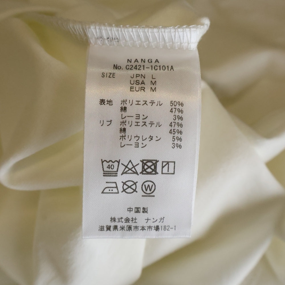 NANGA(ナンガ) ×NAOKI ISHIKAWA NANGA PARBATGARACIER L/S TEE 石川直樹 ナンガ・パルバット ロングスリーブTシャツ ホワイト C2421-1C101A