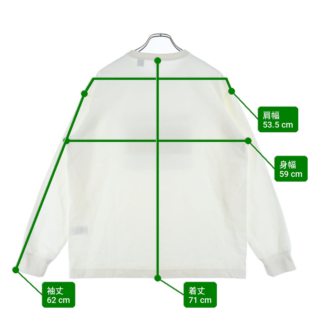 NANGA(ナンガ) ×NAOKI ISHIKAWA NANGA PARBATGARACIER L/S TEE 石川直樹 ナンガ・パルバット ロングスリーブTシャツ ホワイト C2421-1C101A