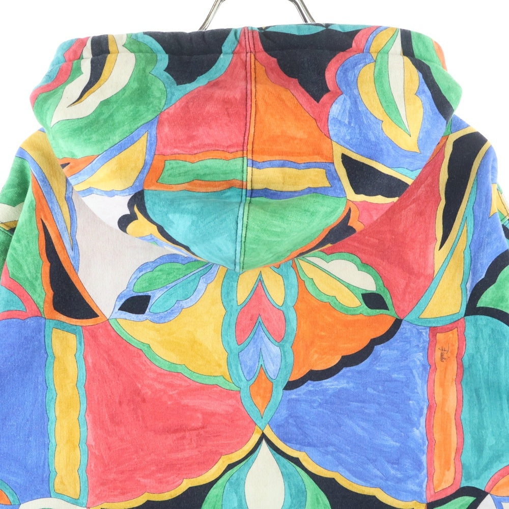 SUPREME(シュプリーム) 21SS ×Emilio Pucci Hooded Sweatshirt エミリオプッチ アート総柄プリント スウェット プルオーバーパーカー マルチカラー
