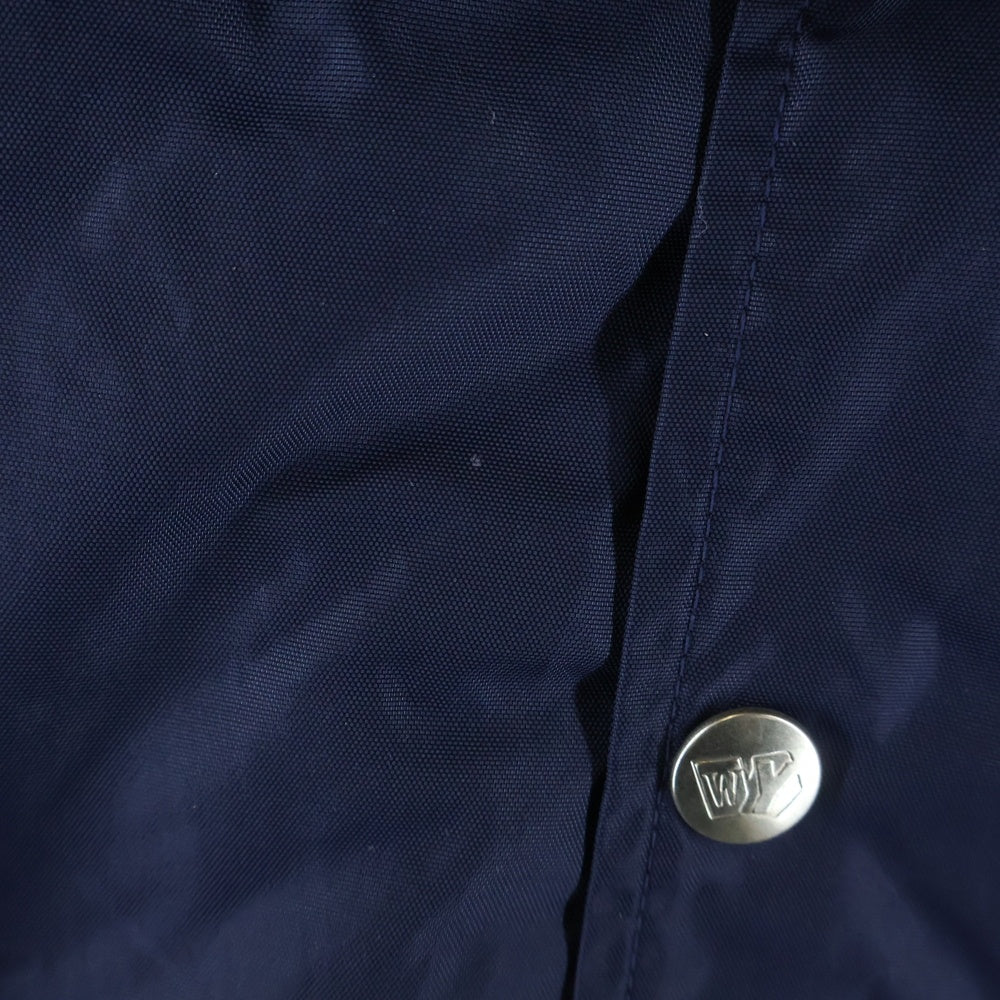 WASTED YOUTH(ウェイステッドユース) COACH JACKET 背面ロゴプリント ナイロンコーチジャケット ネイビー WY27JK001