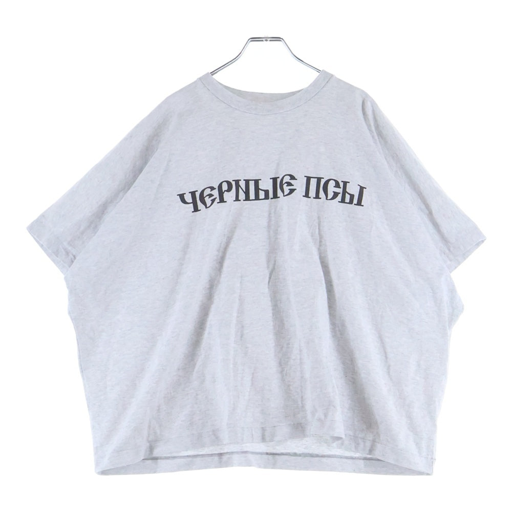 YEEZY(イージー) 24SS GOSHA BLACK DOGS TEE ゴーシャ ブラックドック 半袖Tシャツ グレー ホワイト