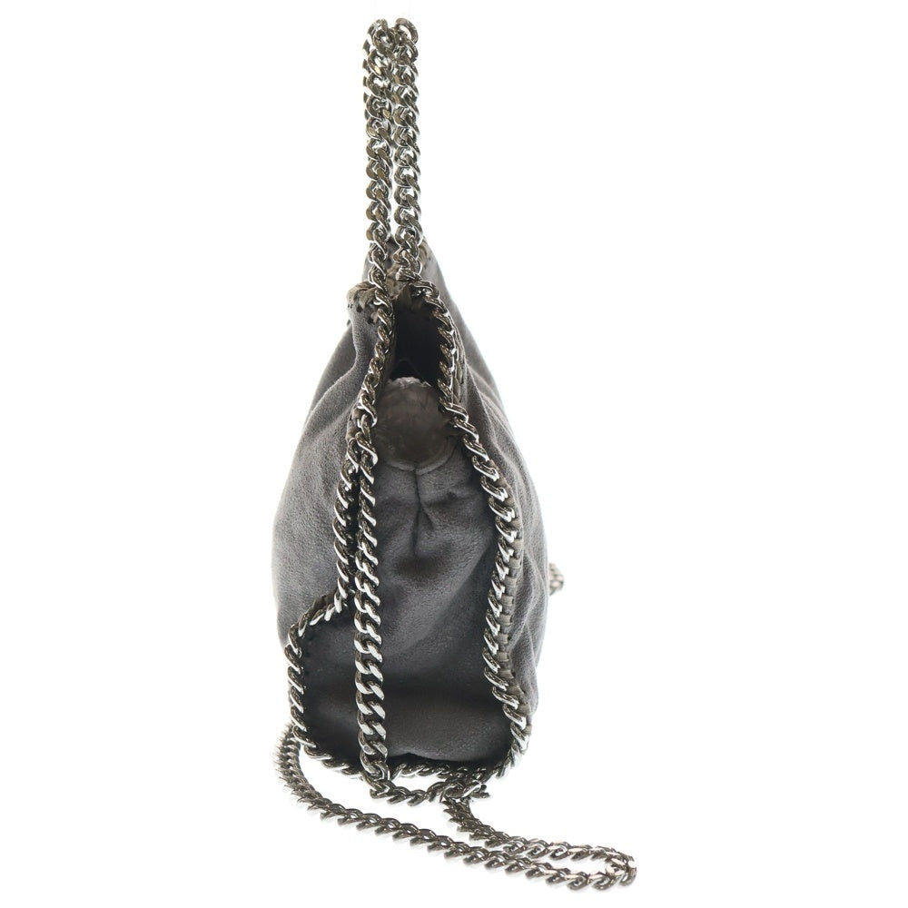 STELLA McCARTNEY(ステラマッカートニー) ファラベラ ミニ レザーハンドバッグ チェーンショルダーバッグ グレー レディース 371223W 9132