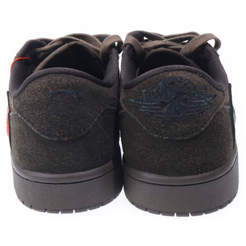 NIKE(ナイキ) ×TRAVIS SCOTT AIR JORDAN 1 LOW OG SP VELVET BROWN トラヴィススコット エアジョーダン 1 ベルベットブラウン ローカットスニーカー US9/27cm DM7866-202