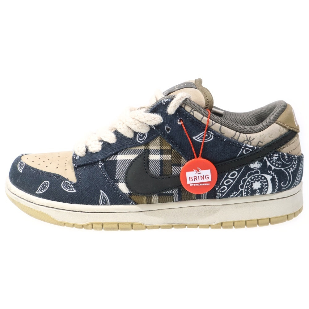 NIKE(ナイキ) ×TRAVIS SCOTT SB DUNK LOW PRM QS CACTUS JACK トラヴィススコット SBダンク カクタスジャック ローカットスニーカー マルチ US9/27.0cm CT5053-001