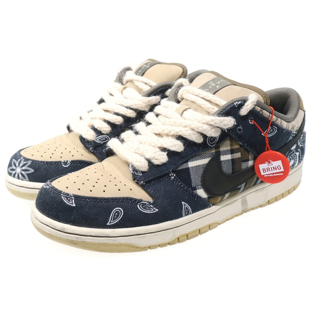 NIKE(ナイキ) ×TRAVIS SCOTT SB DUNK LOW PRM QS CACTUS JACK トラヴィススコット SBダンク カクタスジャック ローカットスニーカー マルチ US9/27.0cm CT5053-001