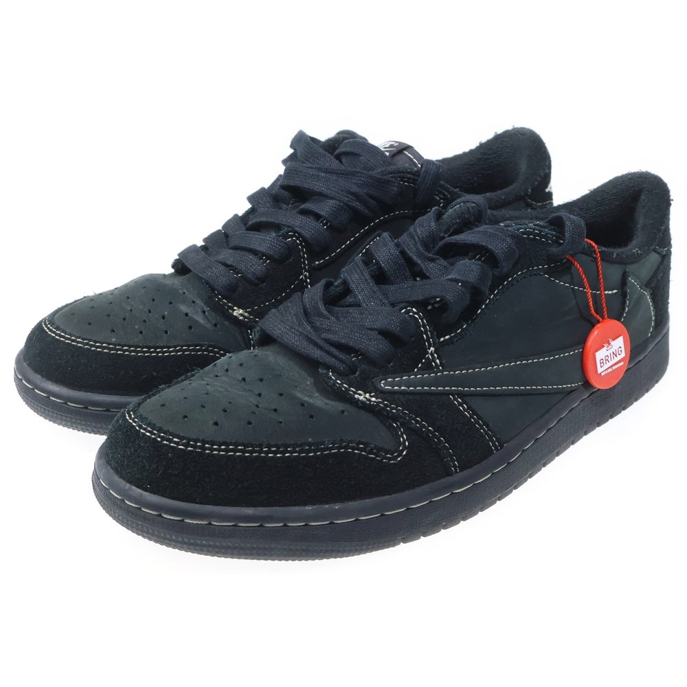 NIKE(ナイキ) ×TRAVIS SCOTT AIR JORDAN 1 LOW OG SP BLACK PHANTOM エアジョーダン1 ブラックファントム ローカットスニーカー ブラック US9/27cm DM7866-001