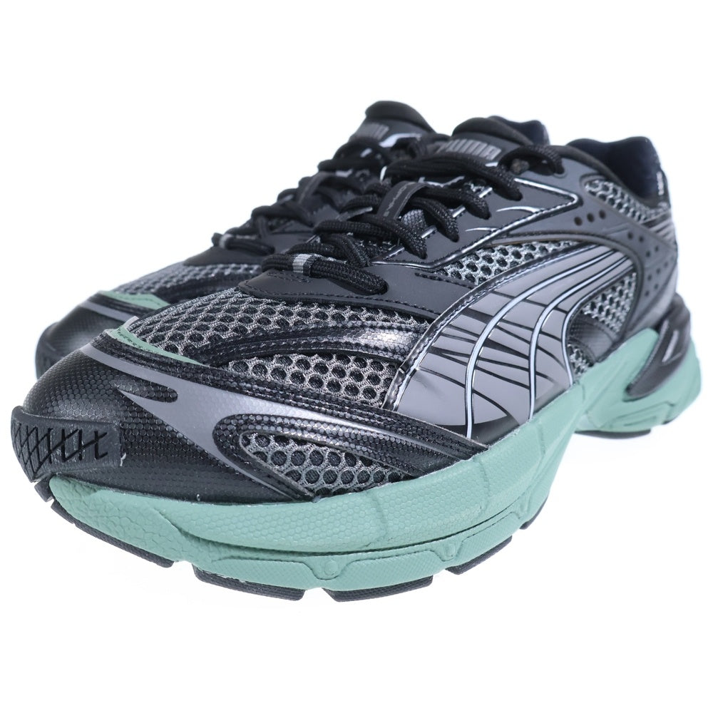 PUMA(プーマ) VELOPHASIS XX ヴェロス メッシュローカットスニーカー ブラック/グリーン US10.5/28.5cm 396479-01