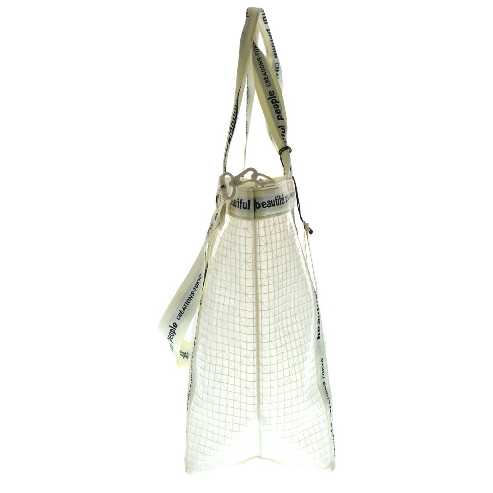 beautiful people(ビューティフルピープル) PLAID VINYL LOGO TAPE BAG