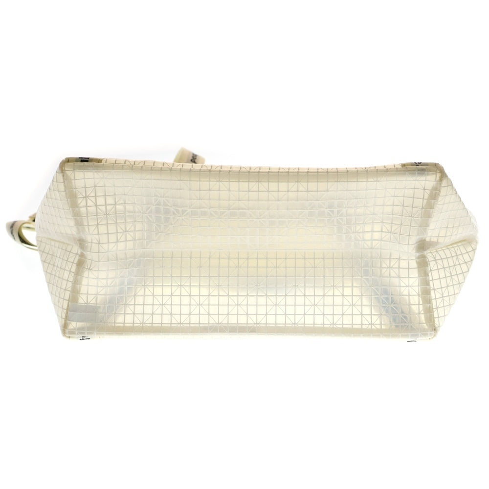 beautiful people(ビューティフルピープル) PLAID VINYL LOGO TAPE BAG L ポリエイド ビニールロゴテープ トートバック クリア 1515611969