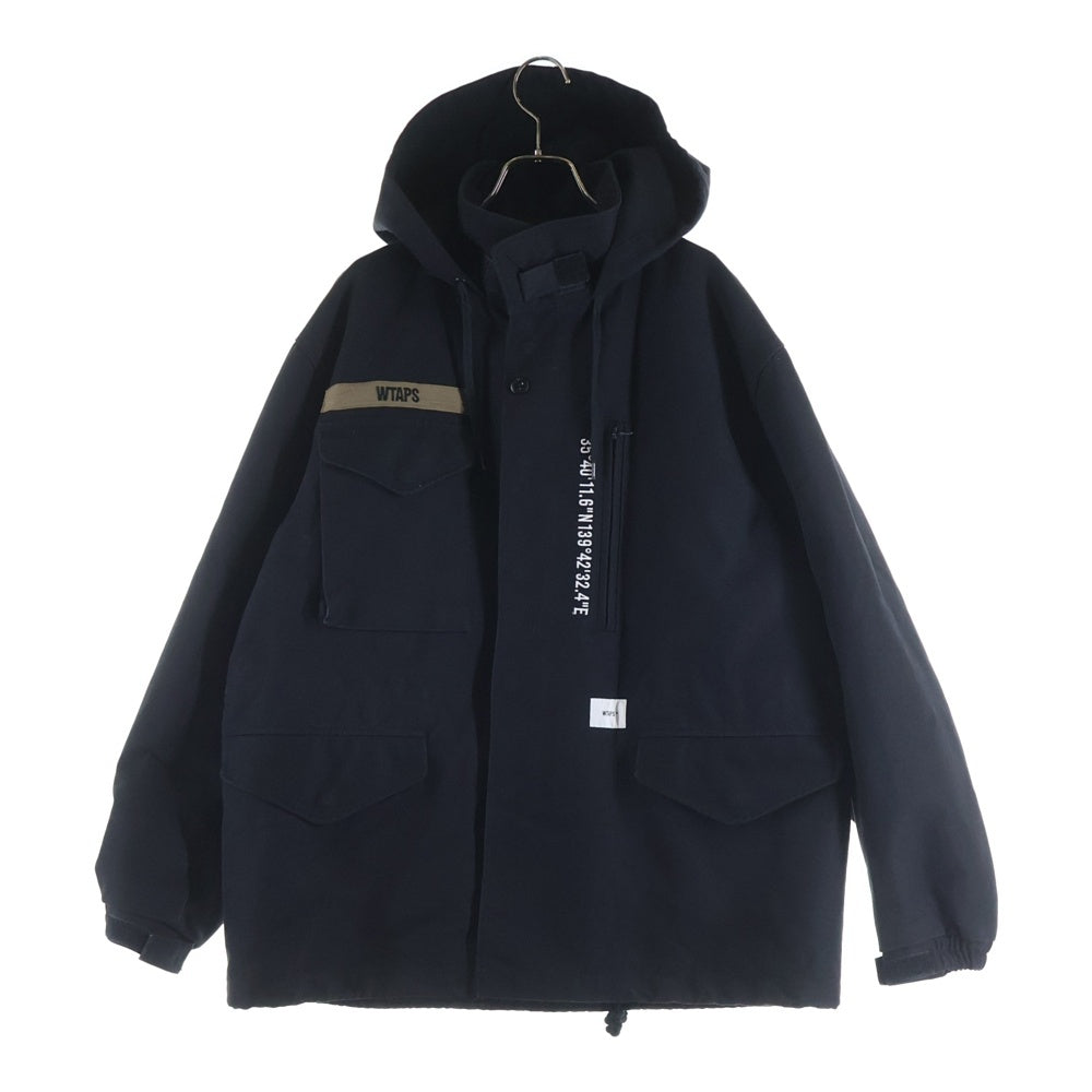 WTAPS(ダブルタップス) 20AW WSFM JACKET 裏地キルティング マルチポケット コットンツイル ミリタリージャケット ブラック 202WVDT-JKM01