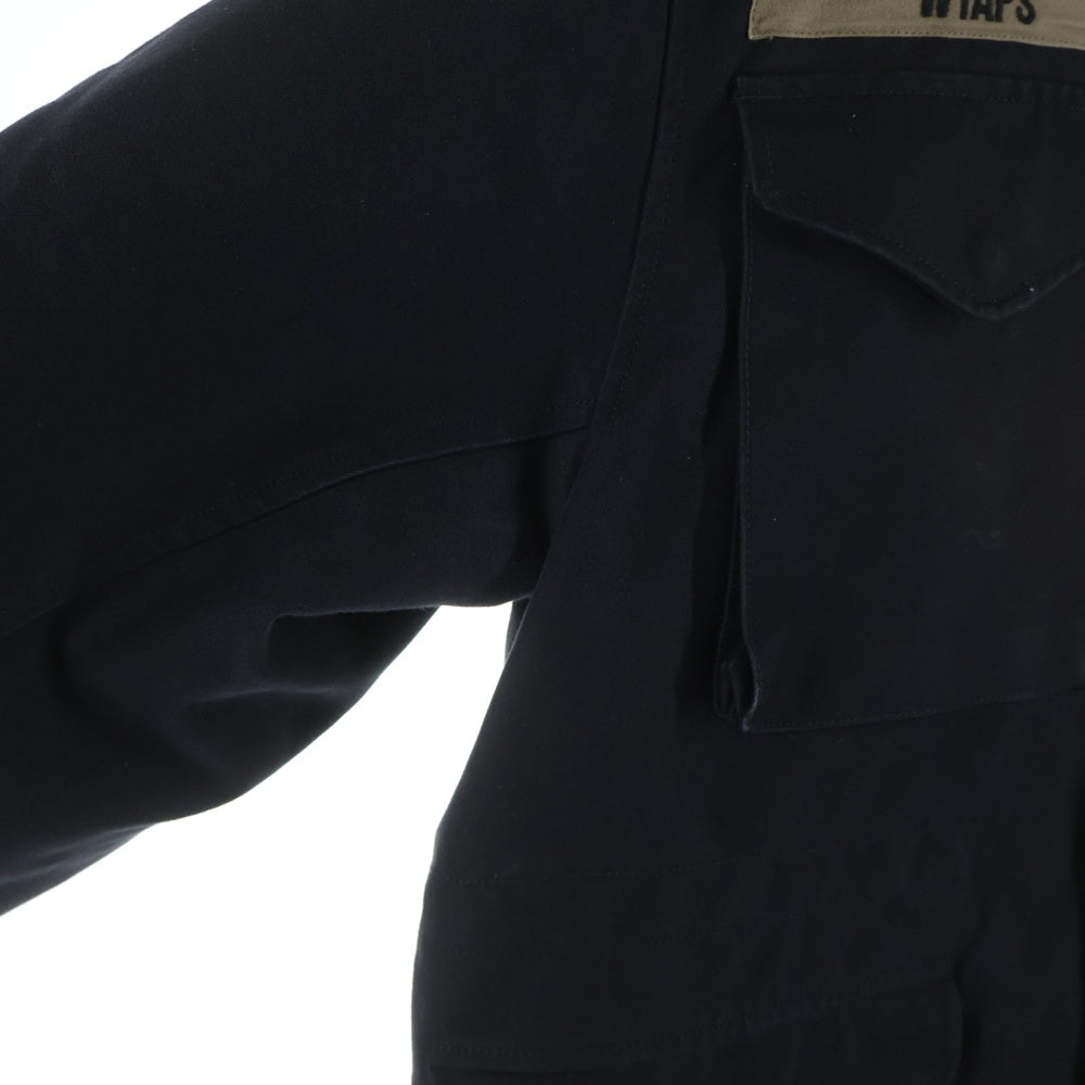 WTAPS(ダブルタップス) 20AW WSFM JACKET 裏地キルティング マルチポケット コットンツイル ミリタリージャケット ブラック 202WVDT-JKM01