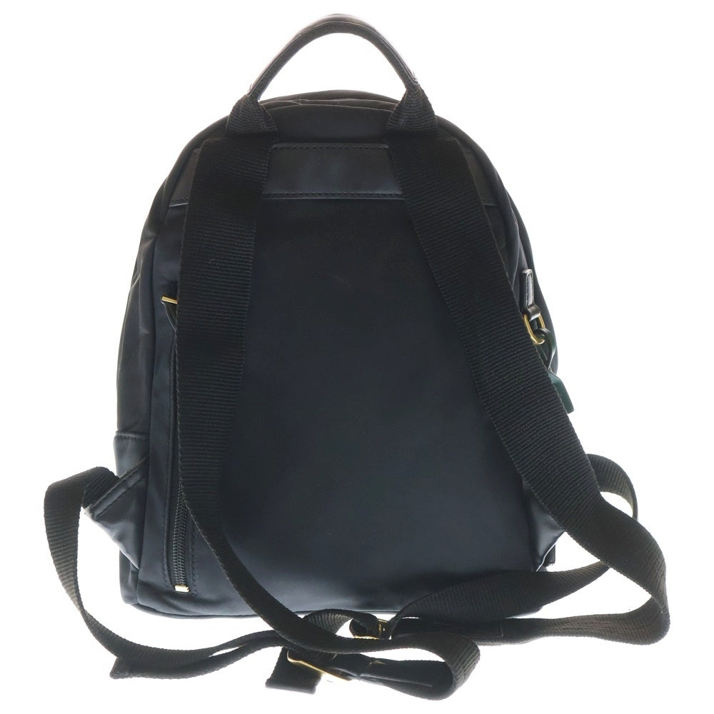 TORY BURCH(トリー バーチ) ロゴデザインプレート マルチポケット リュックサック バック ブラック レディース