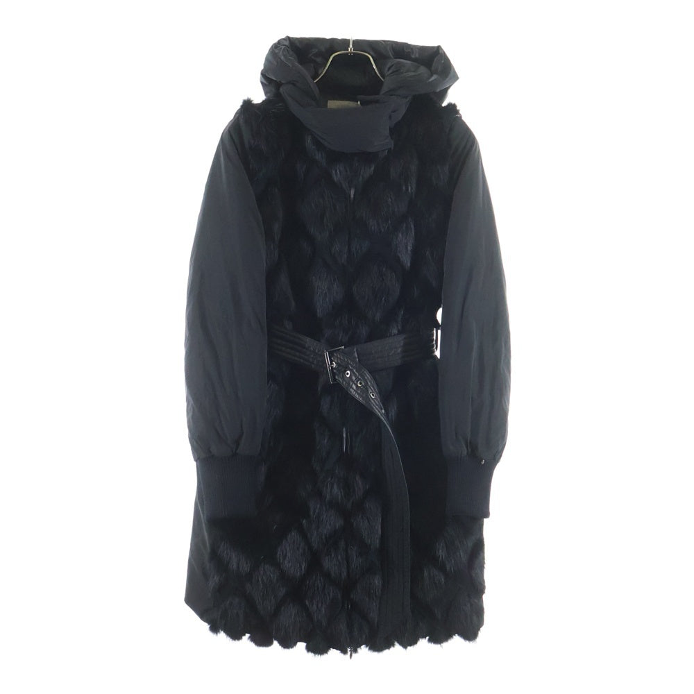 Max Mara(マックスマーラ) SPORTMAX スポーツマックス ファー切り替え ダウンコート レディース ブラック